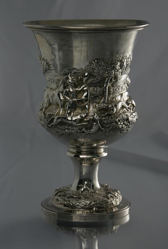 Silver Cup with Hunting Scene