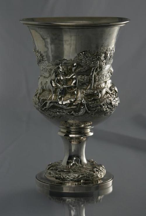 Silver Cup with Hunting Scene