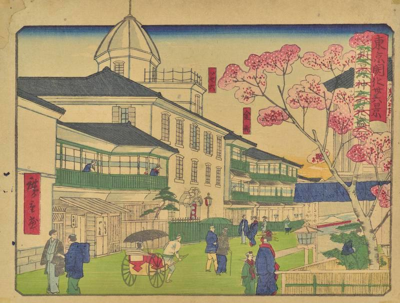 Street Scene in Spring