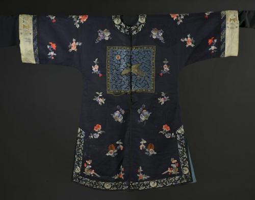 Chinese Woman's Informal Coat with Mandarin Squares
