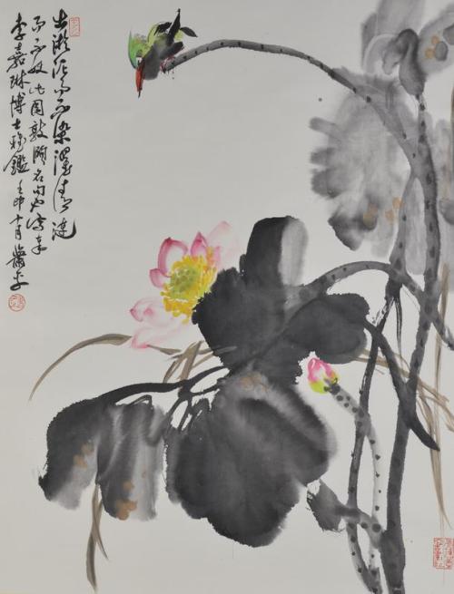 Kingfisher and Lotus