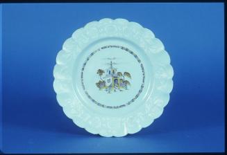 Plate with Bianco sopra Bianco Border Decoration