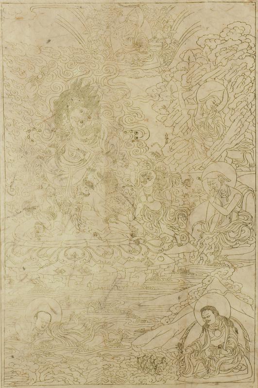 Padmasambhava in his guise as Guru Senge Dra-dog