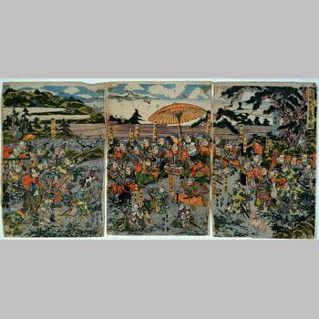 Yoritomo Minamoto and Hunting Party