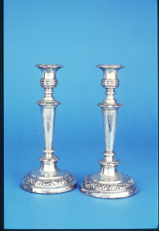 Silverplate Baluster Candlestick