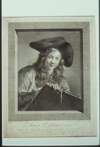 L'eleve Dessinateur (after a 1726 painting by Carlo Vanloo)