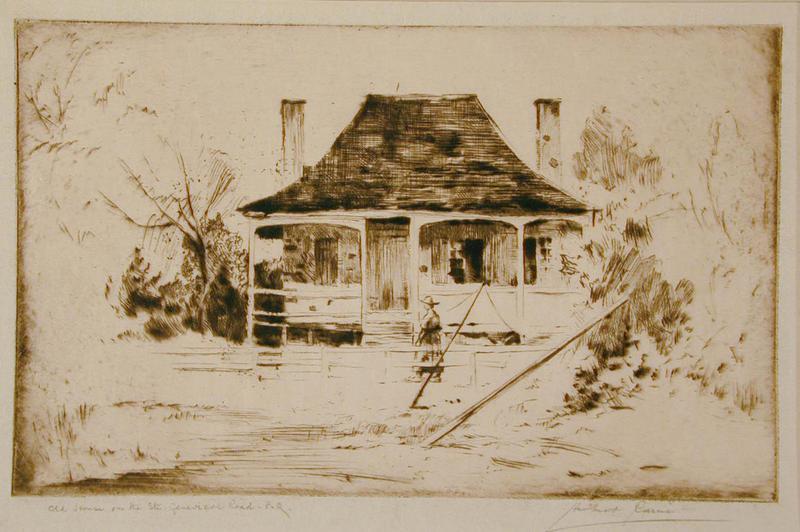 Old House on the Ste. Genevieve Road, P.Q.